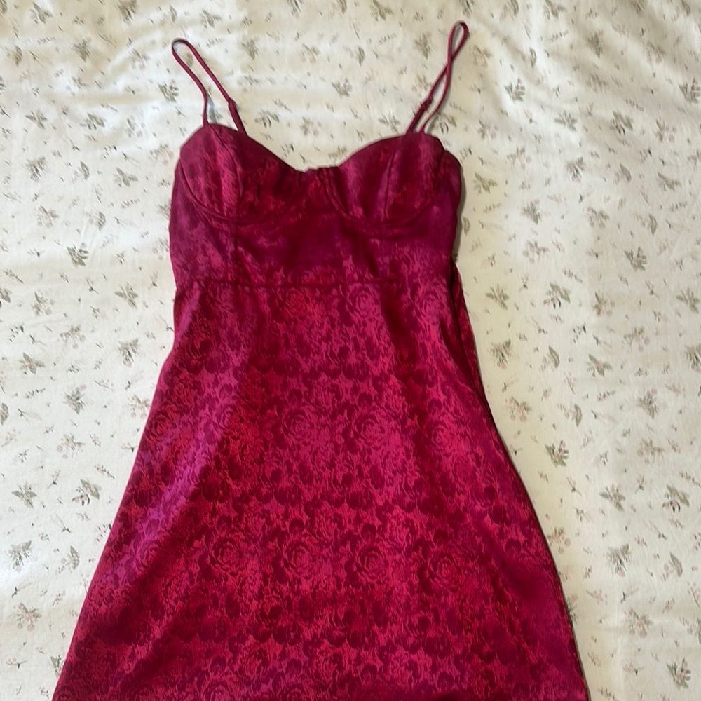 Princess Polly Red Mini Dress with Spaghetti Straps